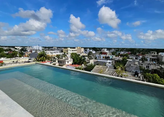 Cute And Cozy With Rooftop Pool Apartamento Tulum